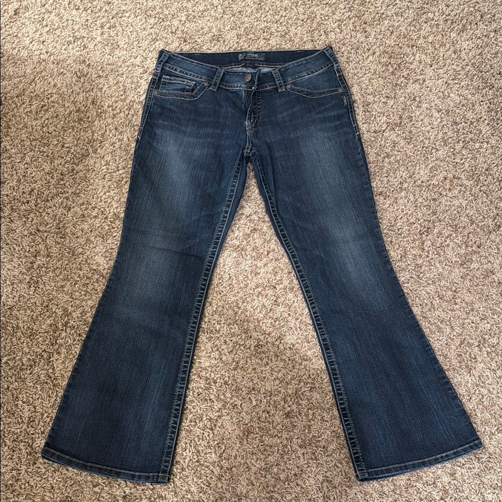 Silver Jeans Blue Flare Wide Leg Denim